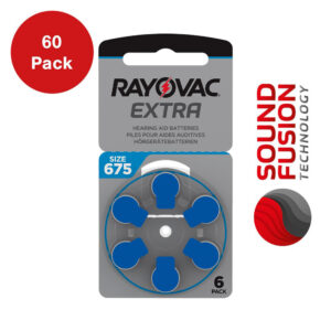 Rayovac Zinc Air Cell Batteries - Size 675 (60 Pack)