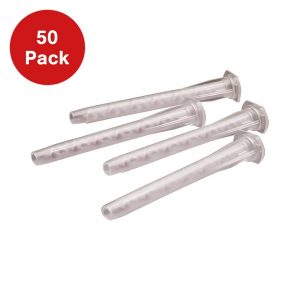 Detax Mixing Tips - Clear, AM1, 9mm (50 Pack)