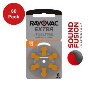 Rayovac Zinc Air Cell Batteries – Size 13 (60 Pack)