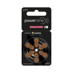 PowerOne EVOLUTION Batteries - Size 312 (60 Pack)