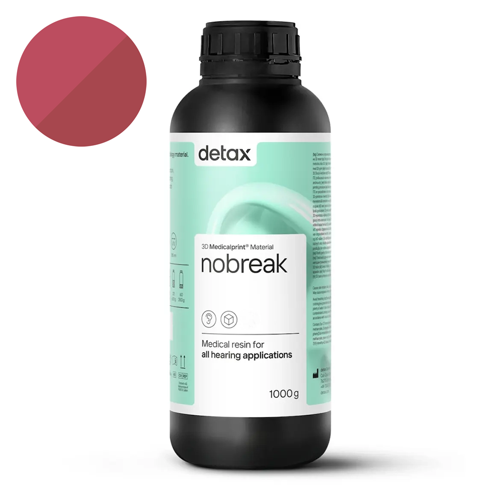 Detax Medicalprint Nobreak, Red Transparent - 1000g