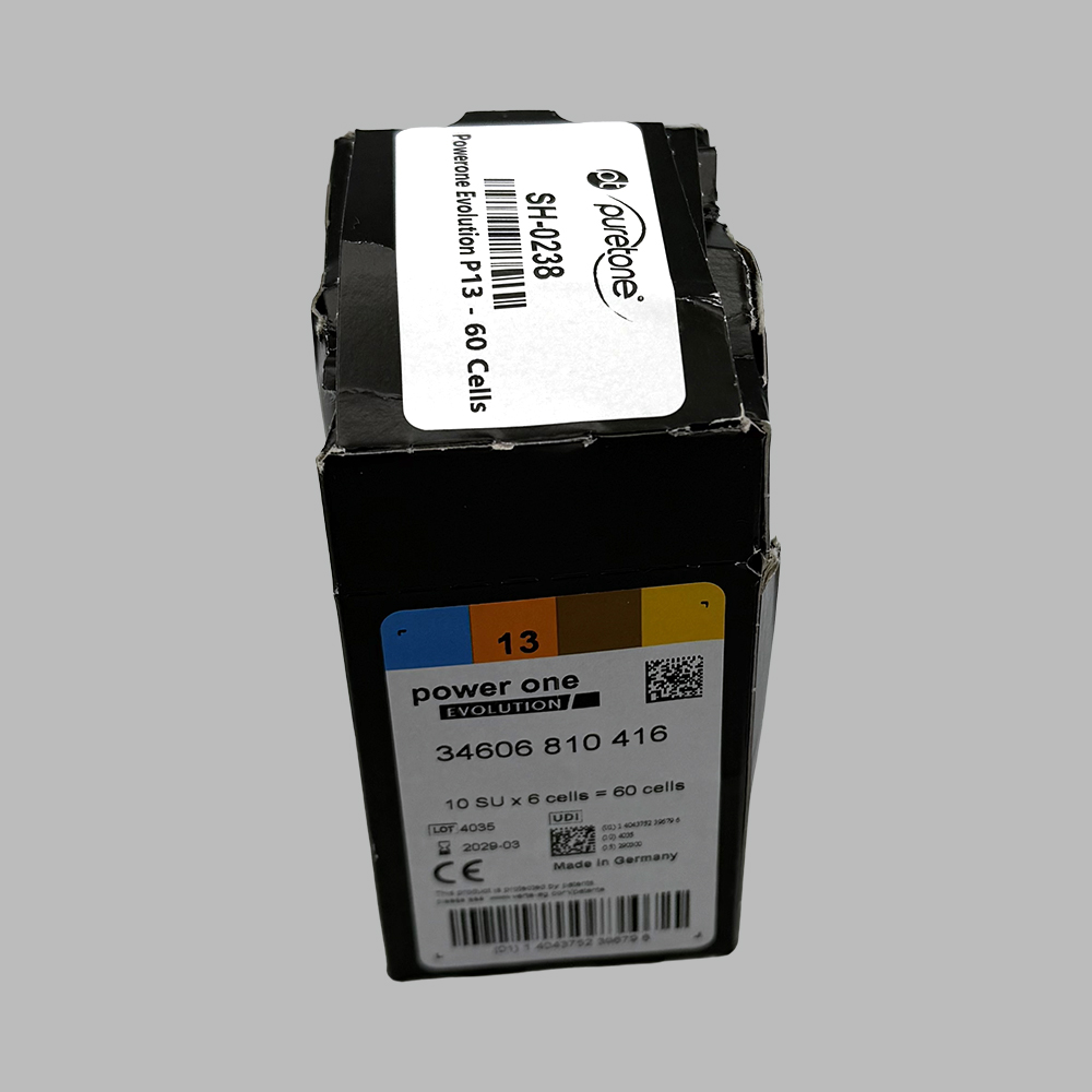 **Clearance** PowerOne EVOLUTION Batteries – Size 13 (60 Pack)